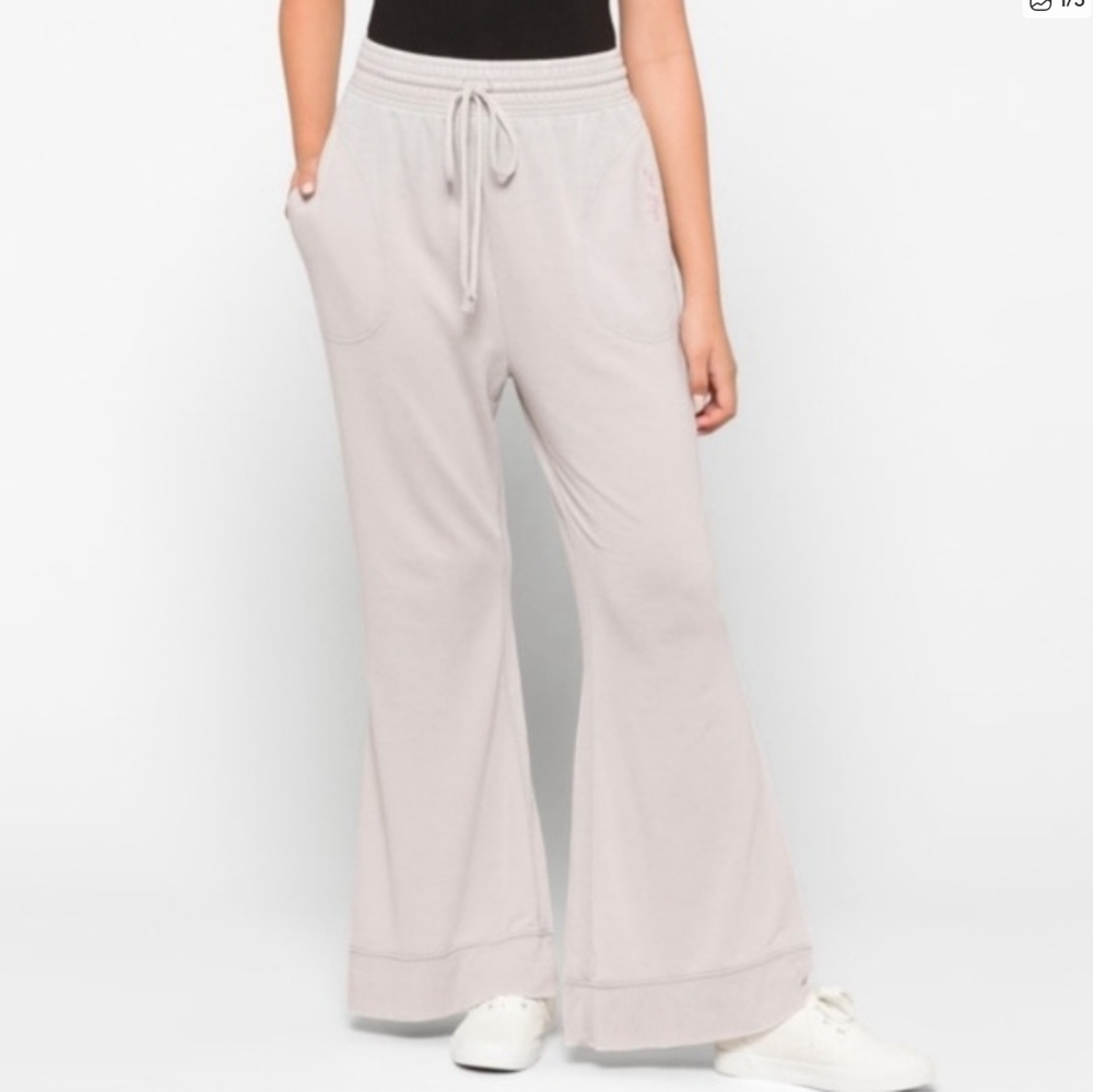 Free People Cozy Cool Girl Chill Out Lounge Pants Size M Grey